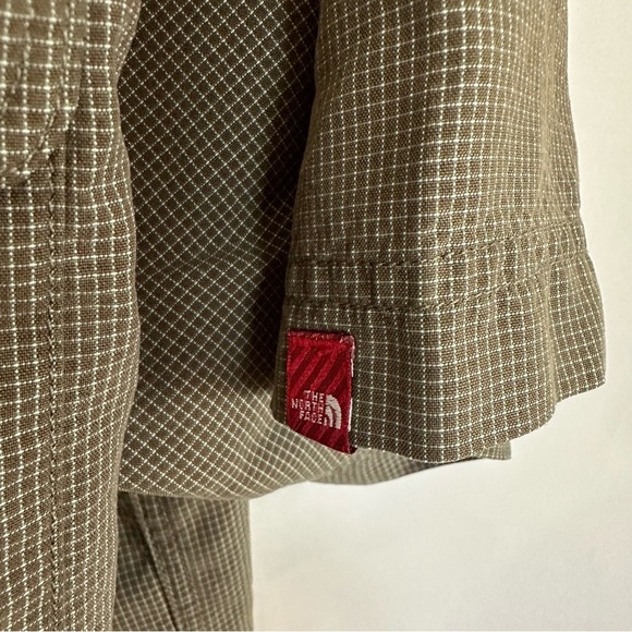 The North Face Men’s Short Sleeve Green & White Button Up Fishing Shirt Sz M GUC - Picture 5 of 8